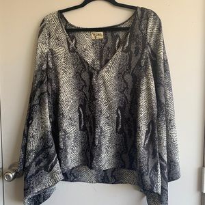Snakeskin top